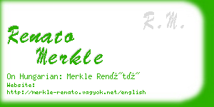 renato merkle business card